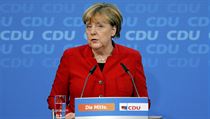 Angela Merkelov na tiskov konferenci CDU.