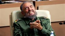 Fidel Castro bhem zasedn kubnskho parlamentu.