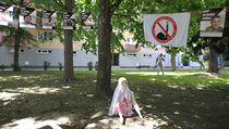 Akce Bloku proti islámu v blízkosti brněnské mešity