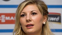 Biatlonistka Lucie Charvátová vystoupila 21. listopadu v Praze ped zahájením...