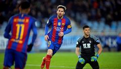Lionel Messi se raduje z gólu do sítě San Sebastianu. | na serveru Lidovky.cz | aktuální zprávy