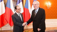 Zeman se sešel s Hollandem. Bavili se o ekonomické spolupráci či migraci