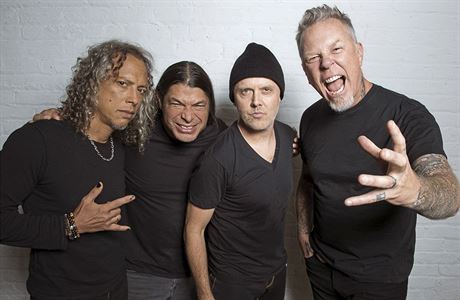 Nové album po osmi letech. Zleva Kirk Hammett, Robert Trujillo, Lars Ulrich a...