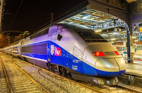 Francouzský rychlovlak TGV.