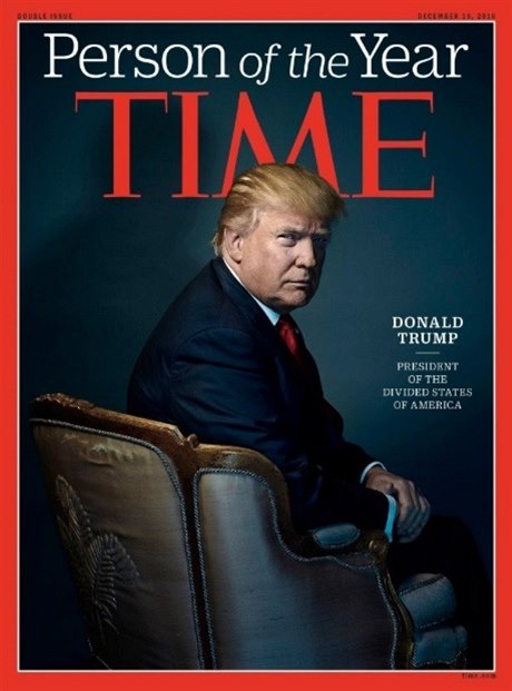 Osobností roku časopisu Time se stal budoucí americký prezident Donald Trump