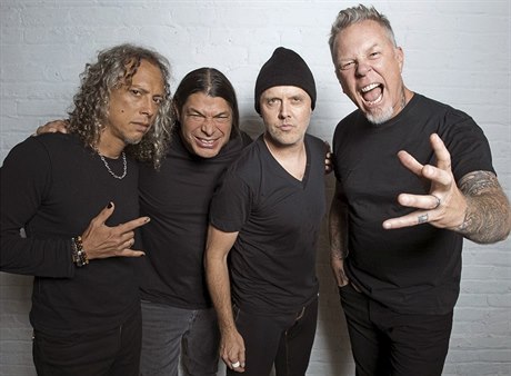 Nové album po osmi letech. Zleva Kirk Hammett, Robert Trujillo, Lars Ulrich a...