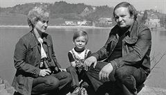 Rodina Hanzlíkova na Plumlovské pehrad krátce ped vysthováním do Rakouska