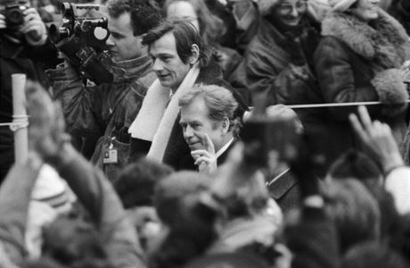 Vclav Havel a s blou lou Frantiek Kollman.