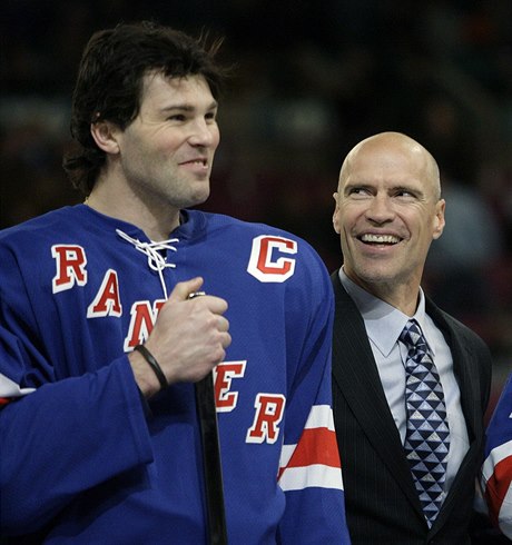 Mark Messier a Jaromír Jágr.