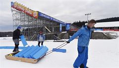 V Novém Mst na Morav vrcholí pípravy na závody Svtového poháru v biatlonu,...