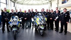 Policie získá za 60 milion korun 135 nových motocykl. Slavnostního pedání se...