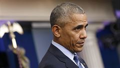 Americký prezident Barack Obama na své letoní poslední tiskové konferenci v...