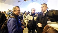 Setkání s veejností se zúastnil i ministr financí Andrej Babi.