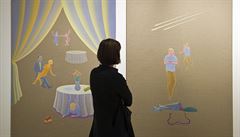 Výstava obrazového cyklu nazvaného Úmysl a trochu náhoda malí�e Tomá�e...