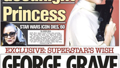 Smrt Carrie Fisherové naplnila svtová média. Takhle o ní psal deník The Sun