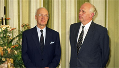 Bývalý šéf Bundesbanky Hans Tietmeyer (vlevo). | na serveru Lidovky.cz | aktuální zprávy