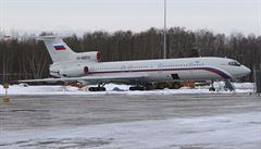 Letadlo Tupolev Tu-154.
