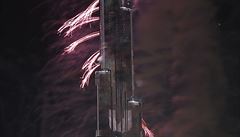 Oh�ostroj v Dubaji.