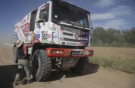 Ale Loprais se svojí Tatrou na Rallye Dakar 2017.
