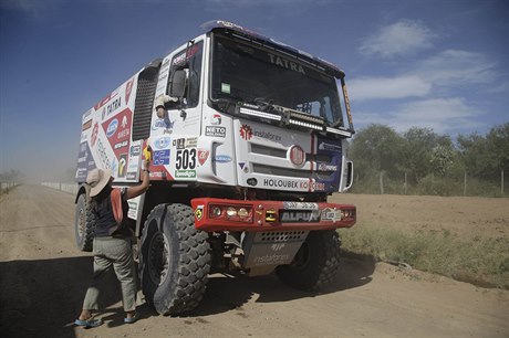 Aleš Loprais se svojí Tatrou na Rallye Dakar 2017.