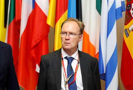 Zástupce britské diplomacie pi EU Ivan Rogers na povrexitovém summitu v ervnu...