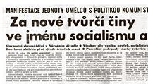 Po zveejnn Charty 77 dne 7. ledna 1977 v pednch svtovch mdich a jejm...