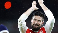 Olivier Giroud slaví svj gól korpiona.