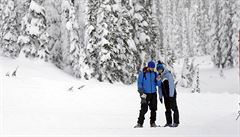 Turisté na procházce v americké národním parku Mount Rainier poblí Seattlu.