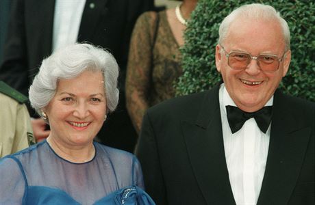 Bval nmeck prezident Roman Herzog se svou enou Christiane.