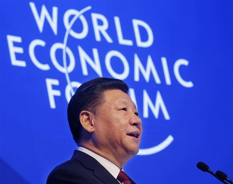 Svtové ekonomické fórum: ínský prezident  Si in-pching