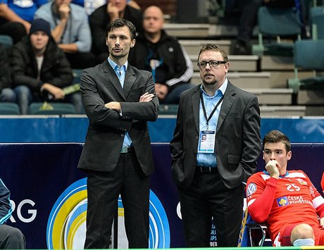 Trenérské duo české reprezentace Radim Cepek a Zdeněk Skružný.