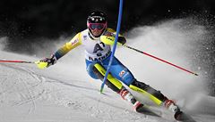 védka Frida Hansdotterová ve slalomu Svtového poháru.