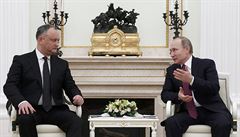Moldavský prezident Igor Dodon se v Moskv setkal se svým ruským protjkem...