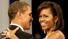 Barack a Michelle Obamovi bhem prvního inauguraního bálu.