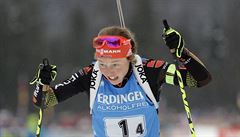 Nmka Laura Dahlmeierová bájeným finiem získala pro domácí tým zlato.