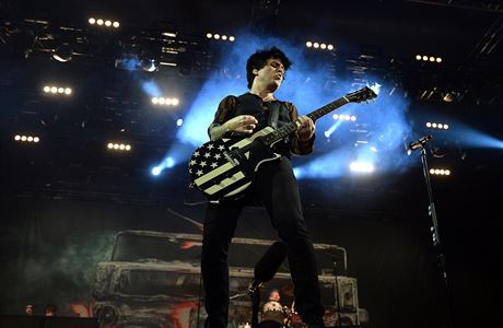 Americk kapela Green Day vystoupila 22. ledna v Praze. Na snmku zpvk kapely...