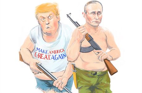 Donald Trump a Vladimir Putin.