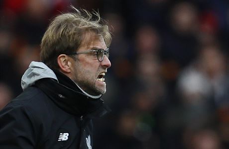 Manaer Liverpoolu Jürgen Klopp bhem zápasu svého týmu proti Wolverhamptonu.