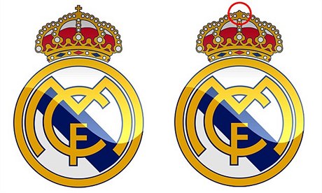 Tradiční znak bez kříže bude na suvenýrech Realu Madrid pro Blízký východ.