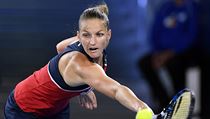 Karolína Plíšková v osmifinále Australian Open proti Darje Gavrilovové.