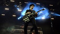 Americk kapela Green Day vystoupila 22. ledna v Praze. Na snmku zpvk kapely...