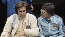 Ecclestone začal kariéru v F1 jako sportovní šéf Brabhamu. Na snímku je s...