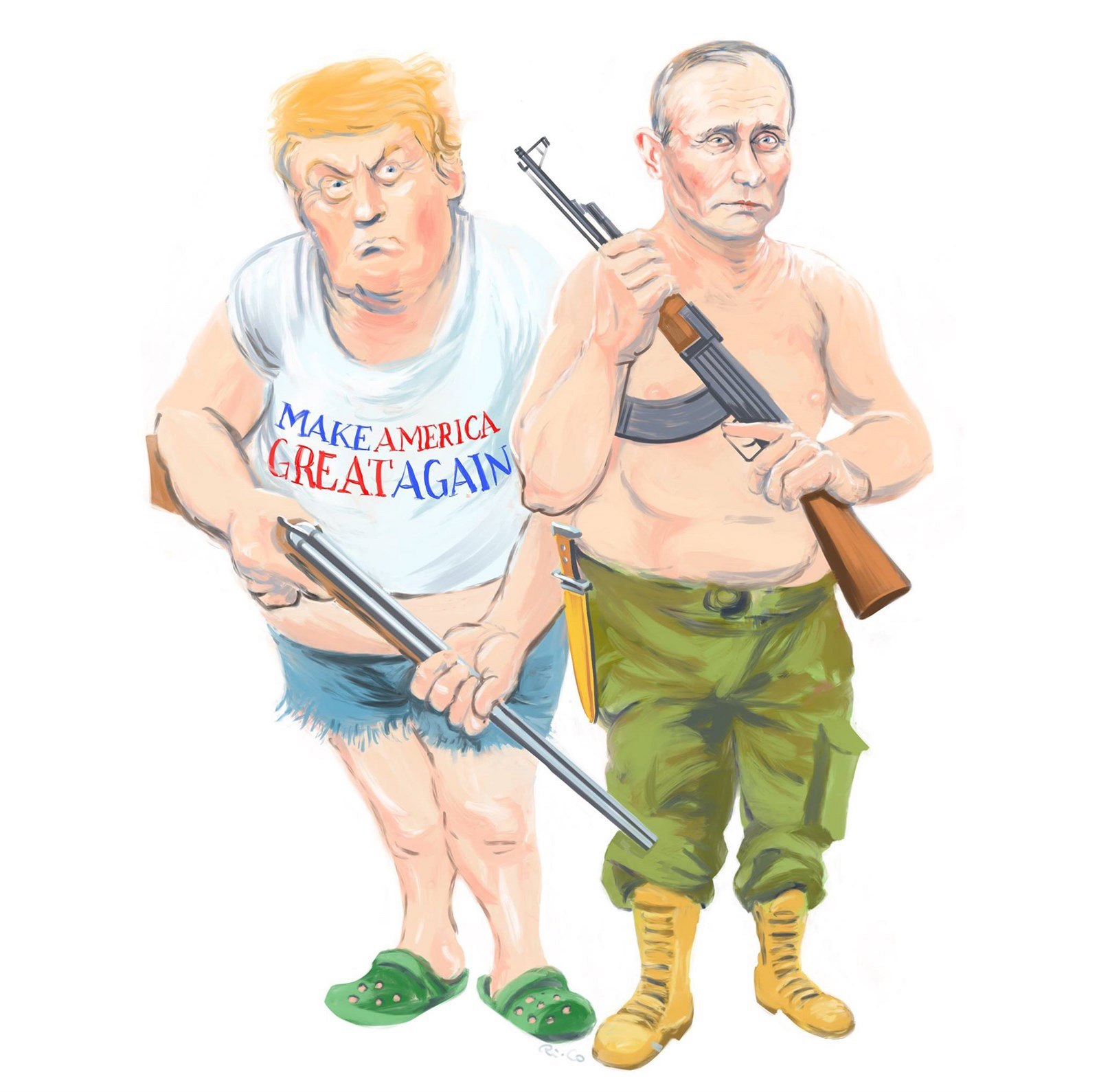 Donald Trump a Vladimir Putin.