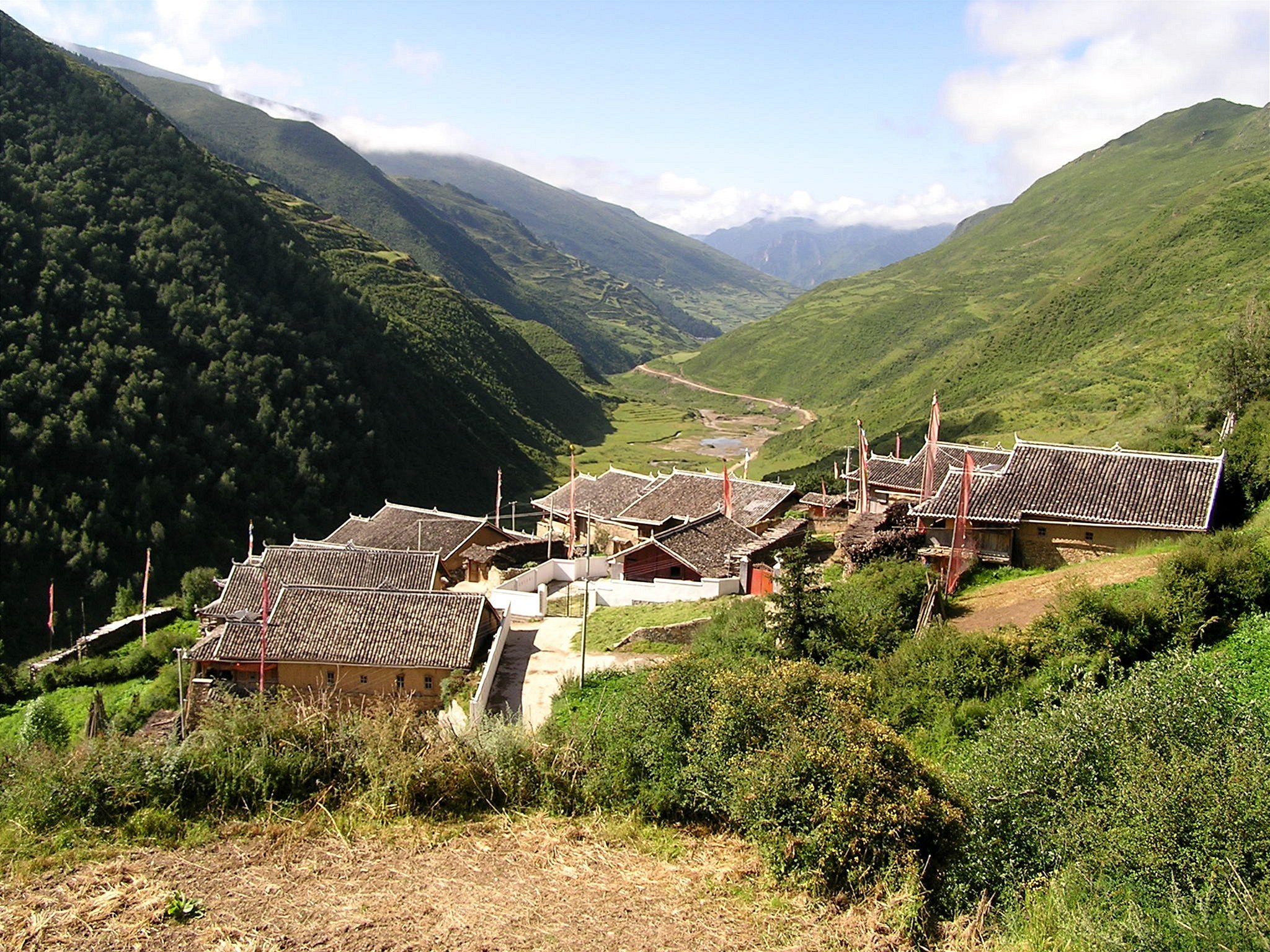 Songpan - tibetská vesni�ka cestou k Ice Mountain.