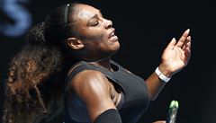 Amerianka Serena Williamsová v osmifinále Australian Open proti Barboe...