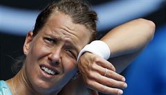 Barbora Strýcová v osmifinále Australian Open proti Seren Williamsové.