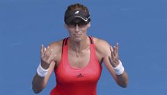Mirjana Luiová-Baroniová po postupu do tvrtfinále Australian Open.