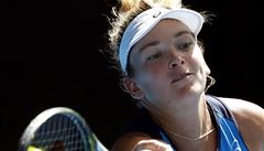 Amerianka Coco Vandewegheová v semifinále Australian Open.
