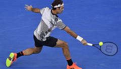výcar Roger Federer ve finále Australian Open.