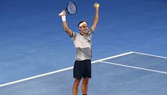 Roger Federer slaví svj 18. grandslamový titul.